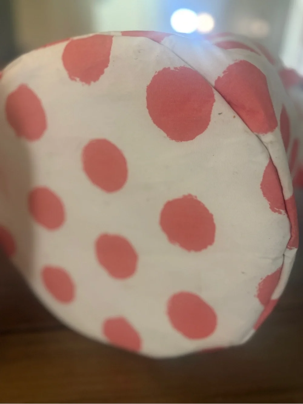 Hobby Lobby Pink Polka Dot Fabric Storage Bins (Set of 2)